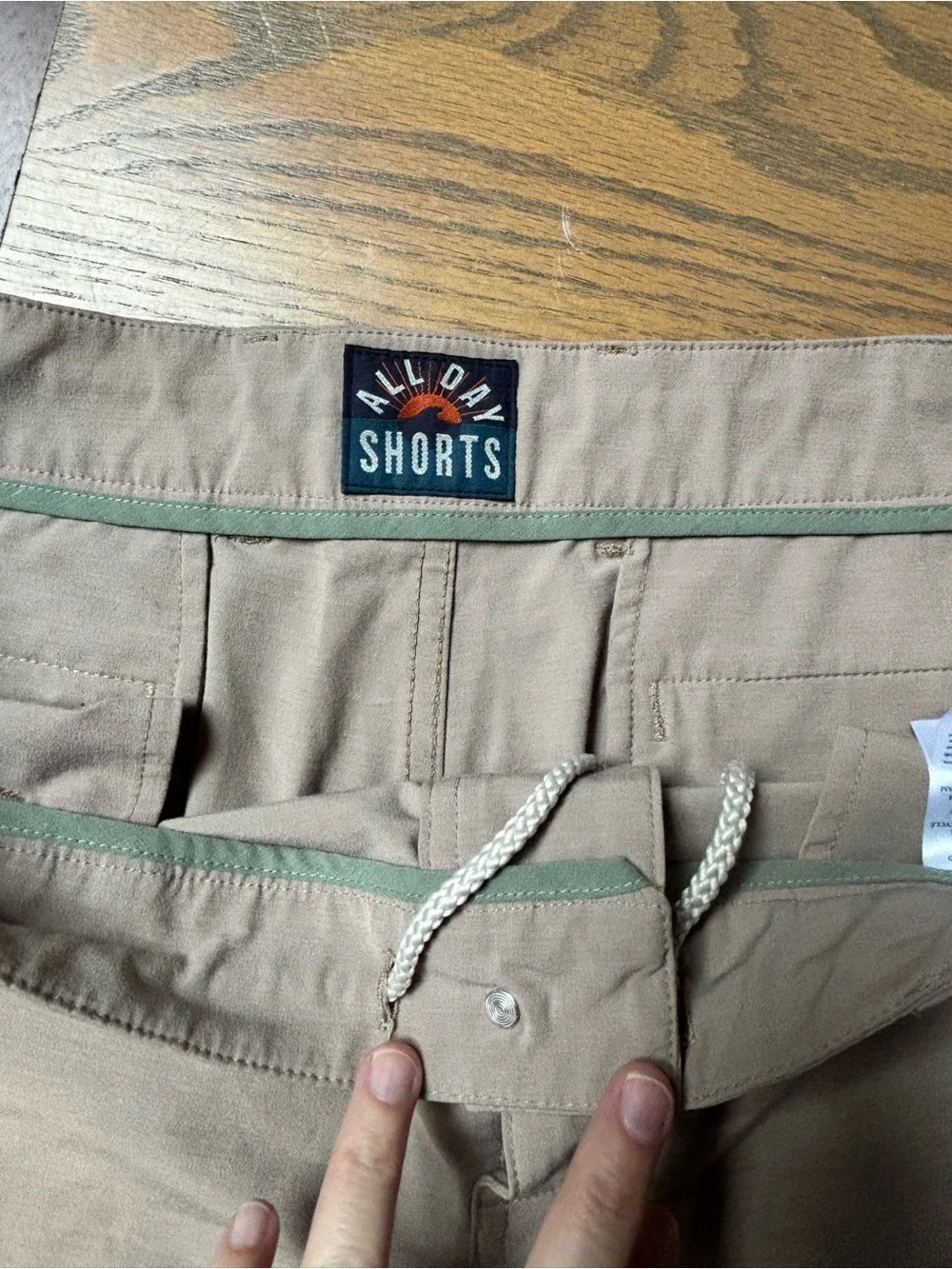 Faherty All Day Khaki Shorts Men’s Size 35 Stretch Casual Chino Beige